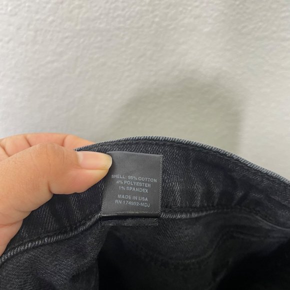 Flint and Tinder Mens Bottoms Size 34 Faded Black Straight Tapered Denim Jeans - Picture 5 of 15